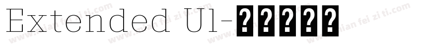 Extended Ul字体转换